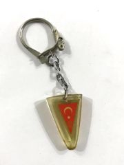 Üçgen Türk Bayrağı - Anahtarlık