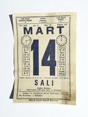 14 Mart 1978 - Takvim yaprağı