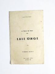 Lale ÖNGE Piyano resitali - Saray sineması 1960 / Davetiye