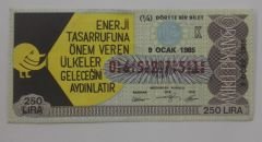 9 Ocak 1985 - Dörtte bir bilet - Enerji tasarrufuna önem veren ülkeler...