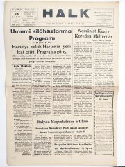 Halk Gazetesi 26 Şubat 1960 TRABZON - Gazete