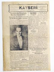 Kayseri gazetesi 7 Haziran 1937 - Gazete