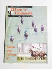 Yarış ve Yetiştiricilik Ağustos 1991 sayısı / Türkiye Jokey Klübü - Dergi