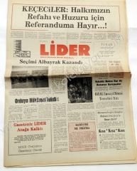 Lider gazetesi, 30 Haziran 1987 Bakırköy efemeraları - Efemera