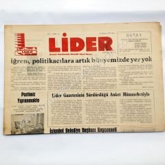 Lider gazetesi, 23 Haziran 1987 Bakırköy efemeraları - Efemera