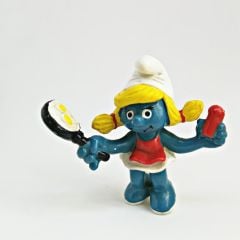 Şirine - Şirinler / The Smurfs - Smurfette Peyo 1983 - Made in Hong Kong / Oyuncak Figür