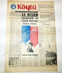 Köylü T.H.K. nun aylık Havacılık gazetesi, Nisan 1966 23 Nisan gazeteleri - Efemera