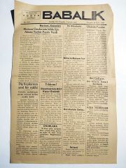 KONYA. Babalık gazetesi. 28 Mayıs 1936 - Gazete