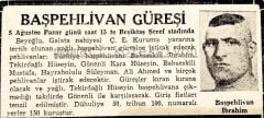 Çocuk Esirgeme Kurumu, güreş  / 5X11 cm Dergi, gazete reklamı