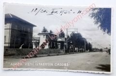 ADANA Yeni İstasyon Caddesi 1936 - Fotokart