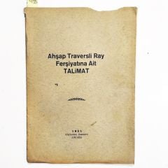 Ahşap traversli ray ferşiyatına ait talimat - Kitap