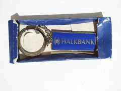 Halkbank kutulu, mineli anahtarlık