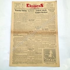 Kadıköy Ekspres gazetesi, 16 Ocak 1959 İstanbul Kadıköy - Efemera