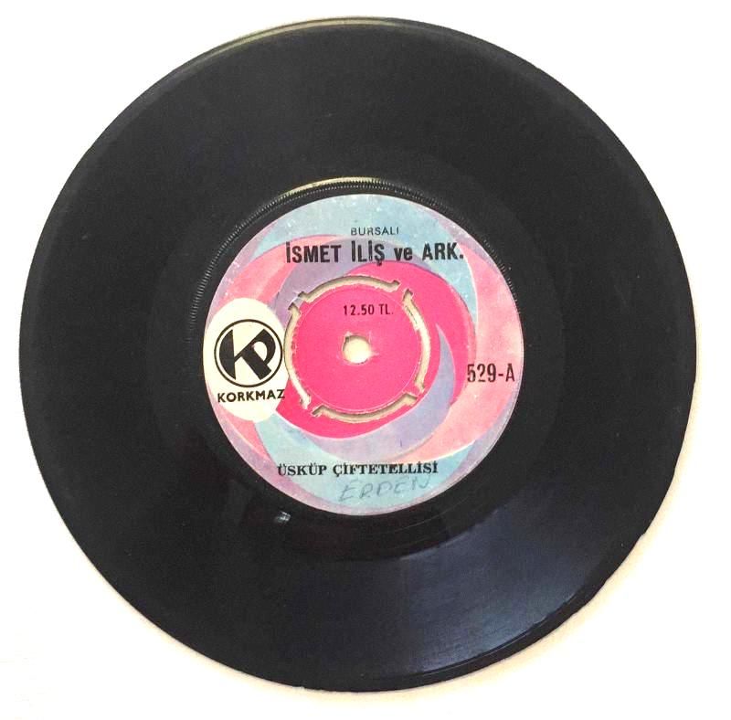 Üsküp Çiftetellisi - Kaşık Oyun Havası / Bursa'lı İsmet İliş Ve Arkadaşları - 45'LİK PLAK