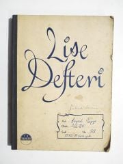1970 -71 yılına ait içi yazılı. Lise defteri - Defter