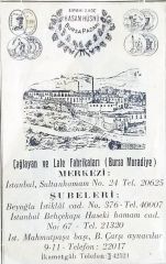 Sipahizade Hasan Hüsnü Bursa Pazarı - Gazete, dergi reklamı