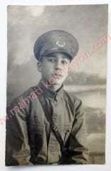 Osmanlıca ve Türkçe Foto Bayer logolu, asker fotoğrafı