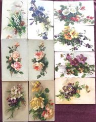 Çiçekler / Yaklaşık yüz yıllık, 26 adet kartpostal