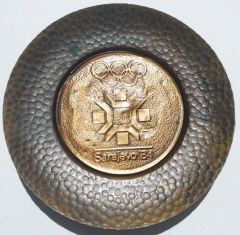 Sarajevo 84 - Sarayova olimpiyatları Hatıra bakır tabak
