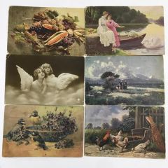 12 adet yüzyıllık kartpostal