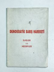 Demokratik Barış Hareketi / İlkeler ve Hedefler - Kitap