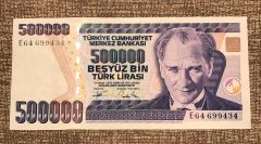 500000 Beşyüz Bin Türk Lirası