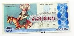 29 Haziran 1982 Tam bilet - Milli Piyango bileti Nasreddin hoca - Efemera
