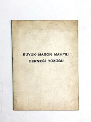 Büyük Mason Mahfili Derneği Tüzüğü - Kitap
