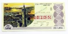 9 Ocak 1979 Dörtte bir bilet  - Milli Piyango bileti - Efemera