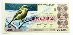 19 Ocak 1979 Dörtte bir bilet - Milli piyango - Efemera