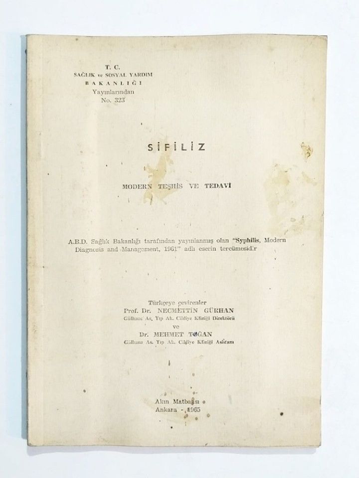 Sifiliz Modern teşhis ve tedavi  / Necmettin GÜRHAN - İmzalı Kitap