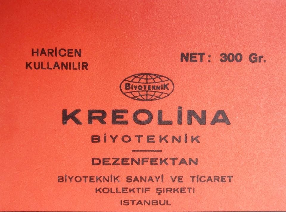 Kreolina Biyoteknik Dezenfektan - Biyoteknik Sanayi - Etiket