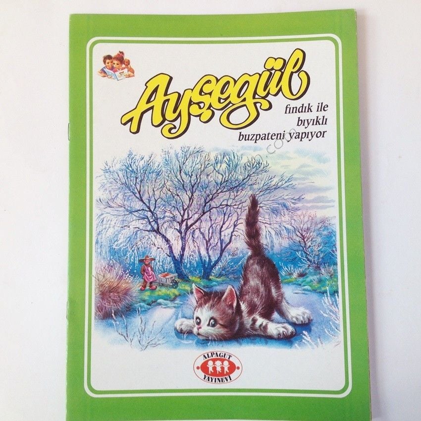 Ayşegül - Fındık ile Bıyıklı buz pateni yapıyor / Alpagut yayınları