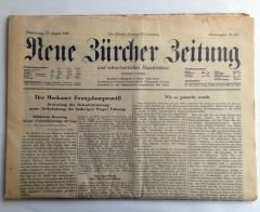 Neue Zürcher Zeitung - 29 Ağustos 1968 - Efemera