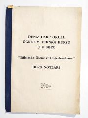 Deniz Harp Okulu Öğretim Tekniği Kursu - Kitap