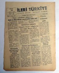 İskenderun İleri Türkiye gazetesi - 20 Aralık 1953 - Efemera