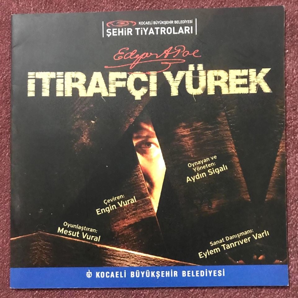 İtirafçı Yürek Edgar A. POE - Kocaeli Belediyesi / Broşür