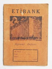 Etibank öğrenci defteri 1962 tarihli