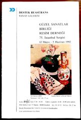 Güzel Sanatlar Birliği Resim Derneği - 75. İstanbul Sergisi / Broşür