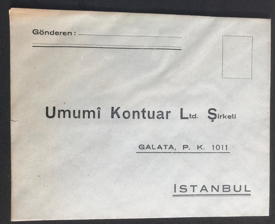 Umumi Kontuar Ltd. Şti. - Antetli Zarf