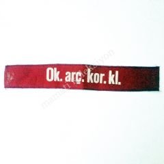Ok. Arç. Kor. kolu - Bandaj - Efemera