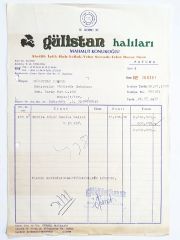 Gülistan Halıları - Fatura