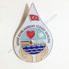 Sevgi damlasından hizmet denizine rozet Eski rozet -