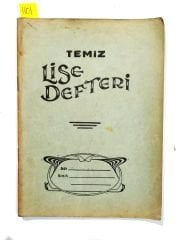 Temiz Lise Defteri / Eski Okul Defterleri