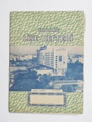 Gençlik Lise defteri. Hilton - İçerisinde Osmanlıca hesaplar yazılı