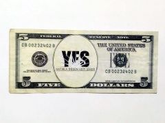 Five Dollars - YES Hatıla Düşün Eğit Şimdi / Şaka - Reklam Parası