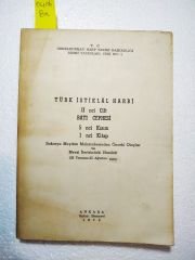 Türk İstiklal Harbi - 2. cilt Batı Cephesi - Kitap