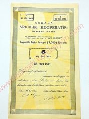 Ankara Arıcılık Kooperatifi 1951 - Hisse senedi