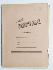 Lise defteri - Baskı hatalı,  sayfalar boş