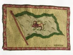 Persia / İran - 1910'lar Tütün promosyonu, 14x21 kumaş bayrak